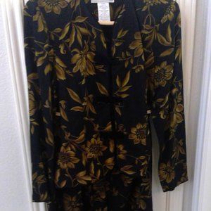 Jessica Howard Black & Gold Suit, size 12P